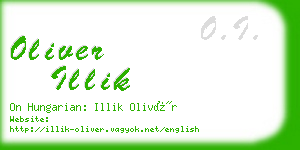 oliver illik business card